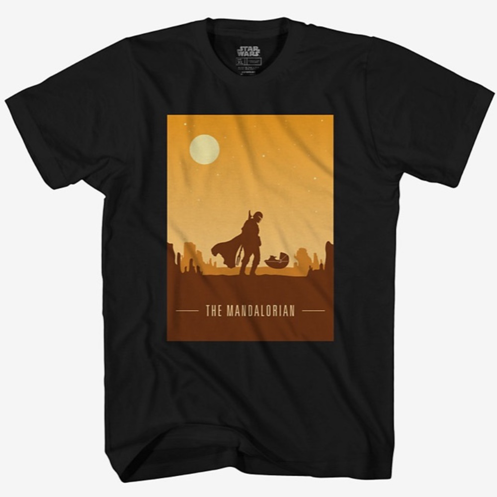 NWT Star Wars The Mandalorian Sunset Poster Tee
